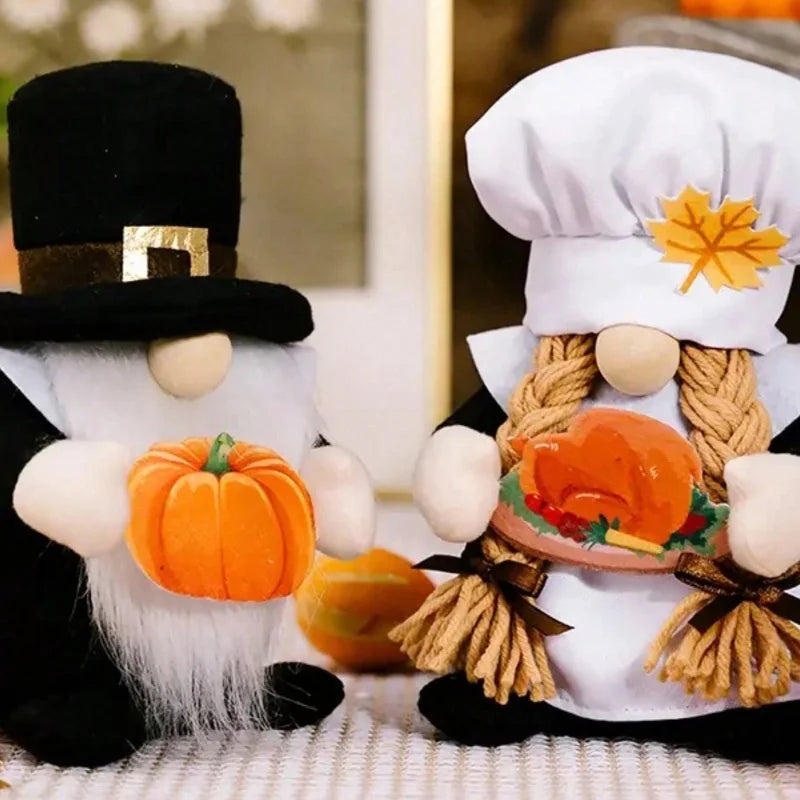 1 piece, Autumn Thanksgiving Chef Doll Plush Doll Scene Decoration Room Decoration Home Decoration Festival Decoration