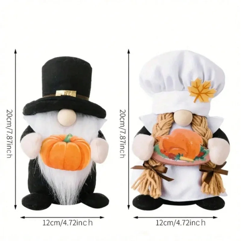 1 piece, Autumn Thanksgiving Chef Doll Plush Doll Scene Decoration Room Decoration Home Decoration Festival Decoration